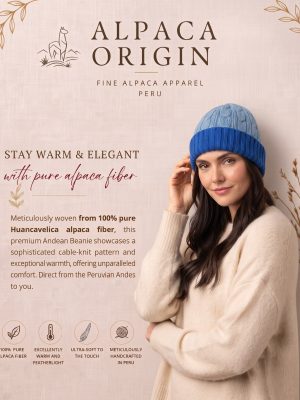Luxury 100% Alpaca Knit Beanie